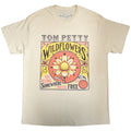 Tom Petty & The Heartbreakers Unisex T-Shirt: Wildflowers (Sand)