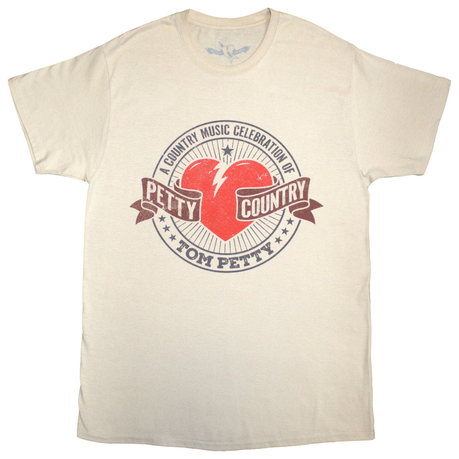 Tom Petty & The Heartbreakers Unisex T-Shirt: Petty Country (Sand)