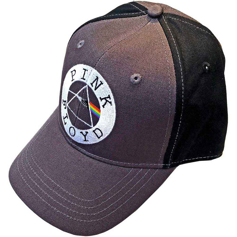 Pink Floyd Unisex Baseball Cap: Circle Logo (Charcoal Grey & Black) (2-Tone)