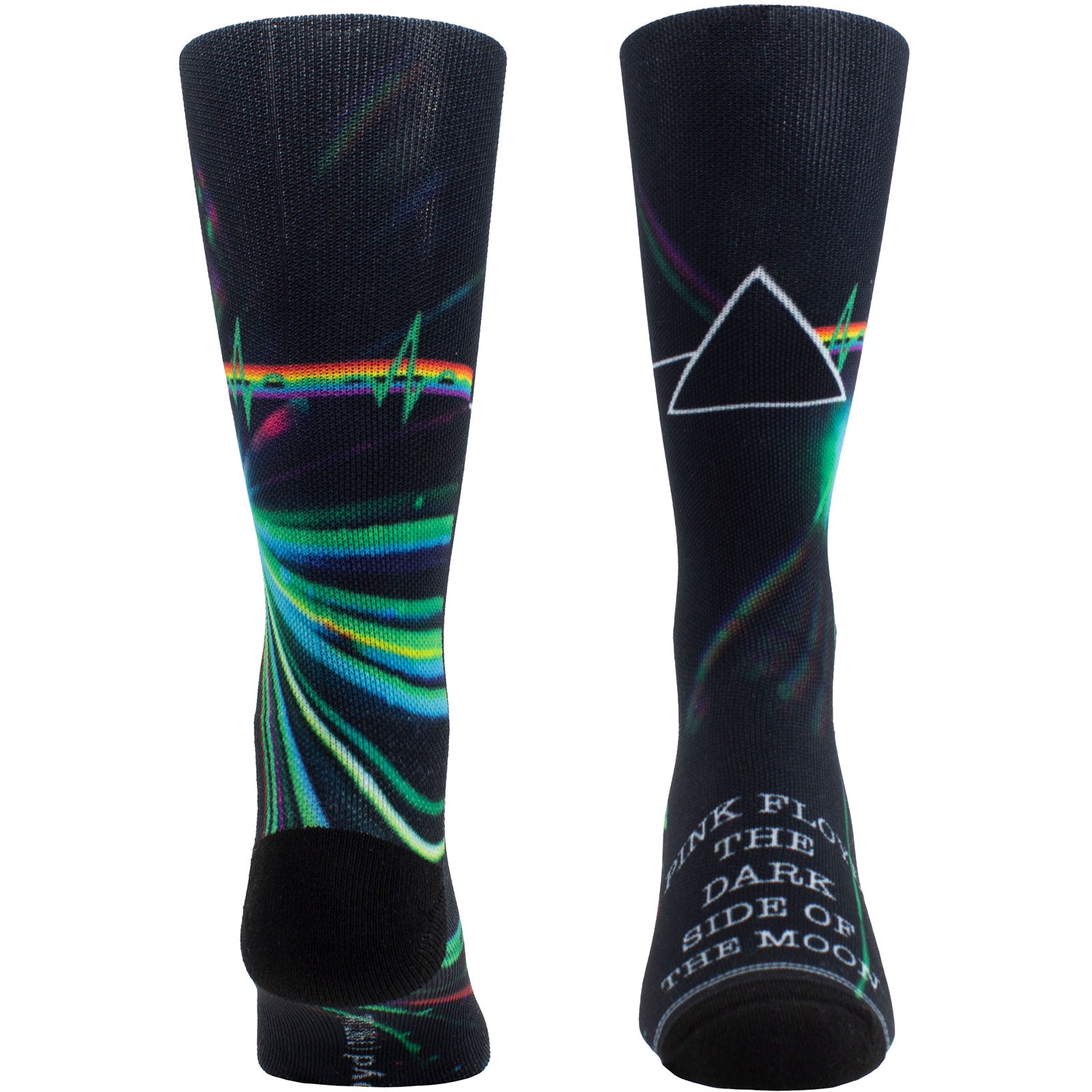 Pink Floyd Unisex Crew Socks: Dark Side of the Moon Sublimation (Black)  (UK Size 6.5 - 11)