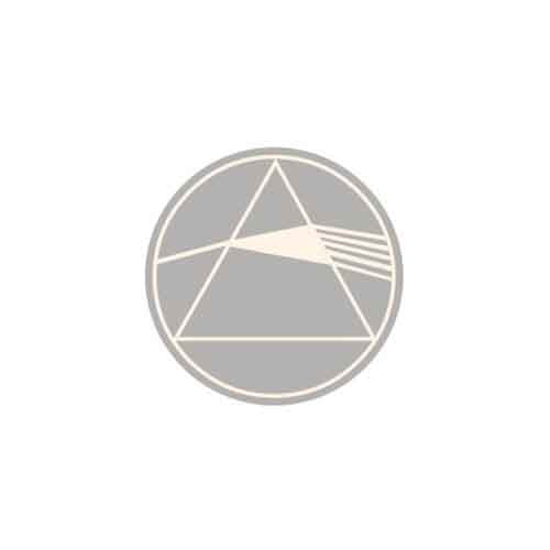 Pink Floyd Unisex T-Shirt: Logo & Prism Applique (Navy Blue) (Embellished)