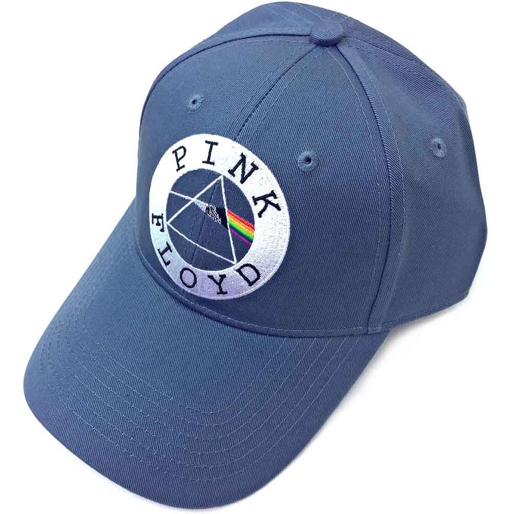 Pink Floyd Unisex Baseball Cap: Circle Logo (Denim Blue)