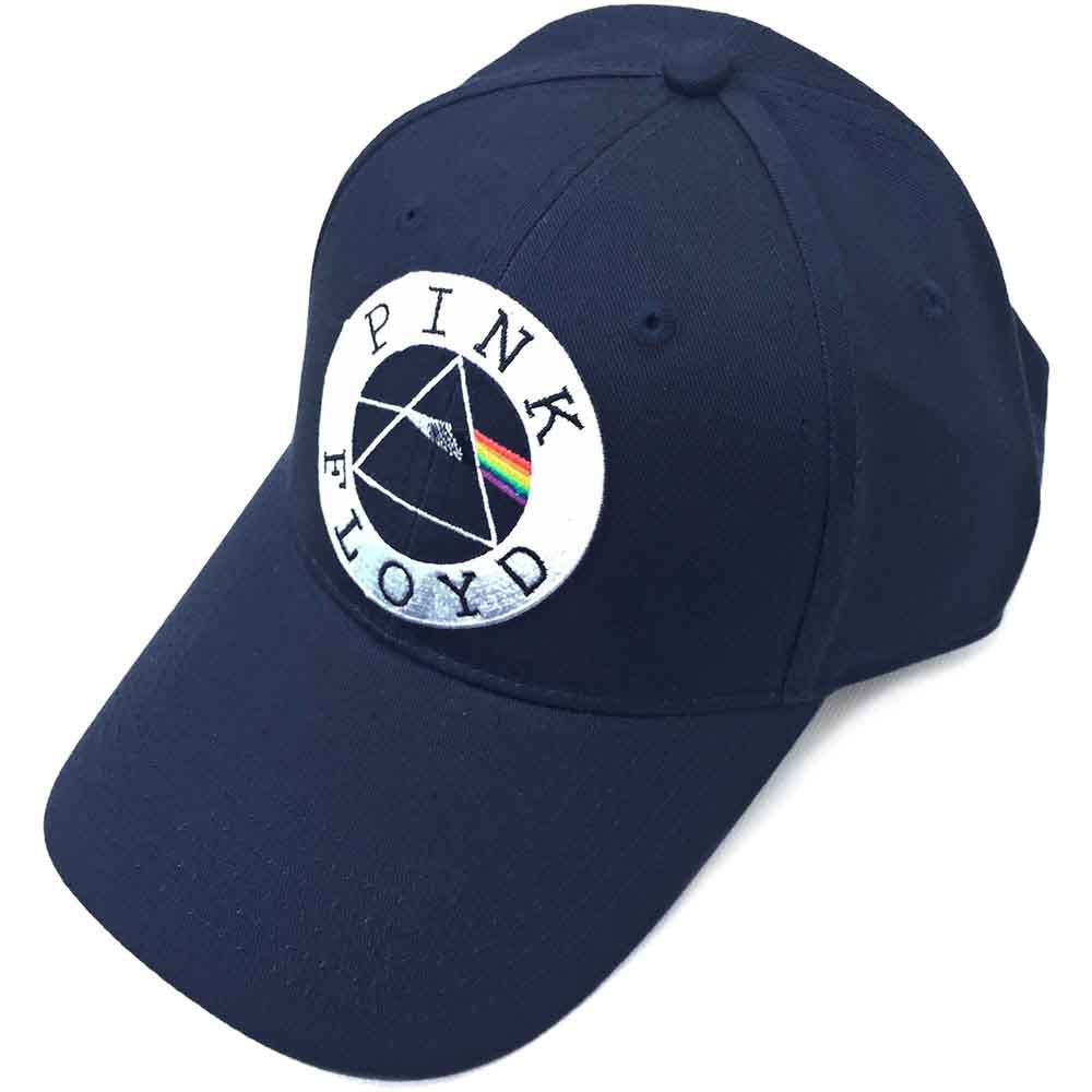 Pink Floyd Unisex Baseball Cap: Circle Logo (Navy Blue)