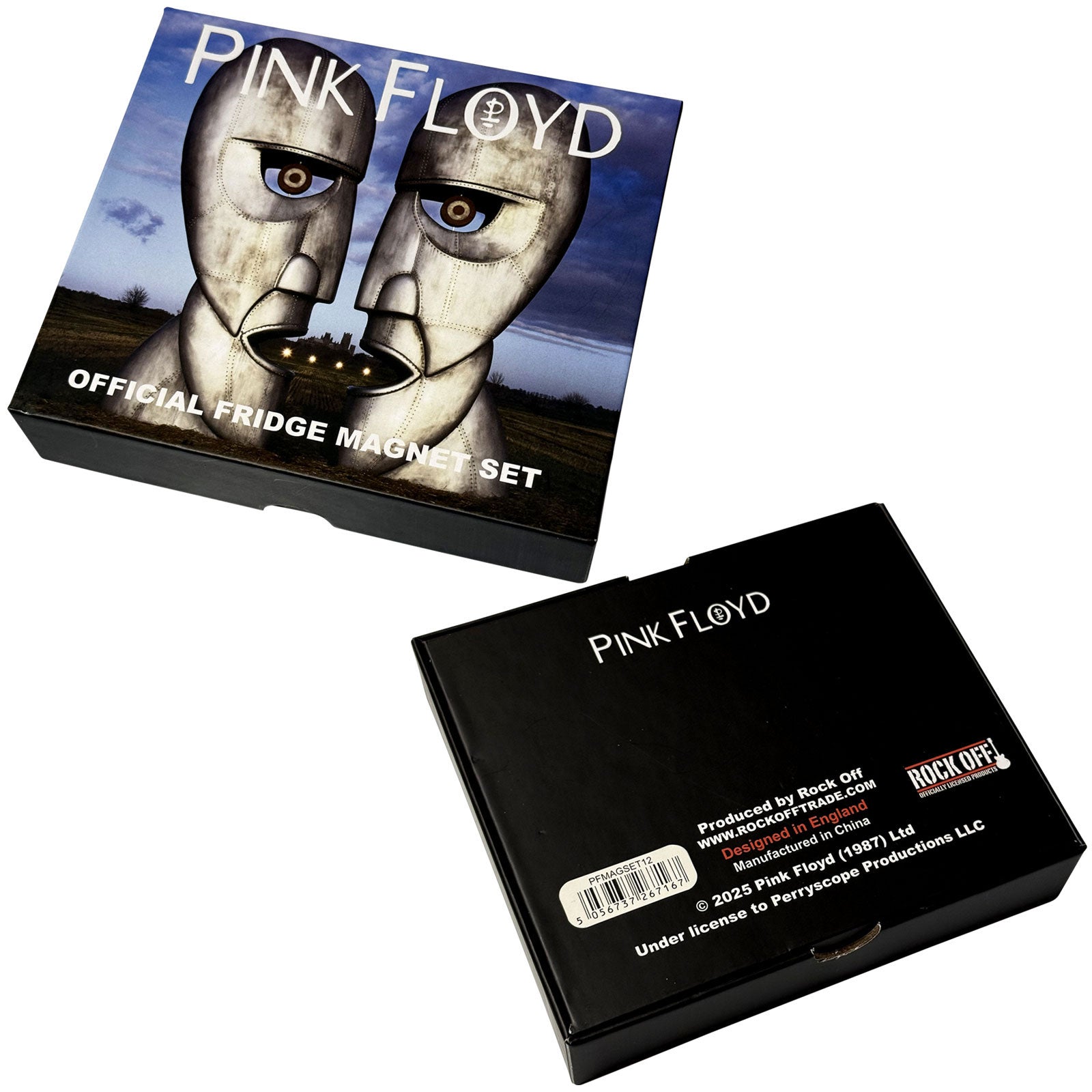 Pink Floyd Epoxy Magnet Set: Metal Heads (3D/Spinning Function)
