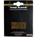 Pink Floyd Pin Badge: Animals Gold Text Logo