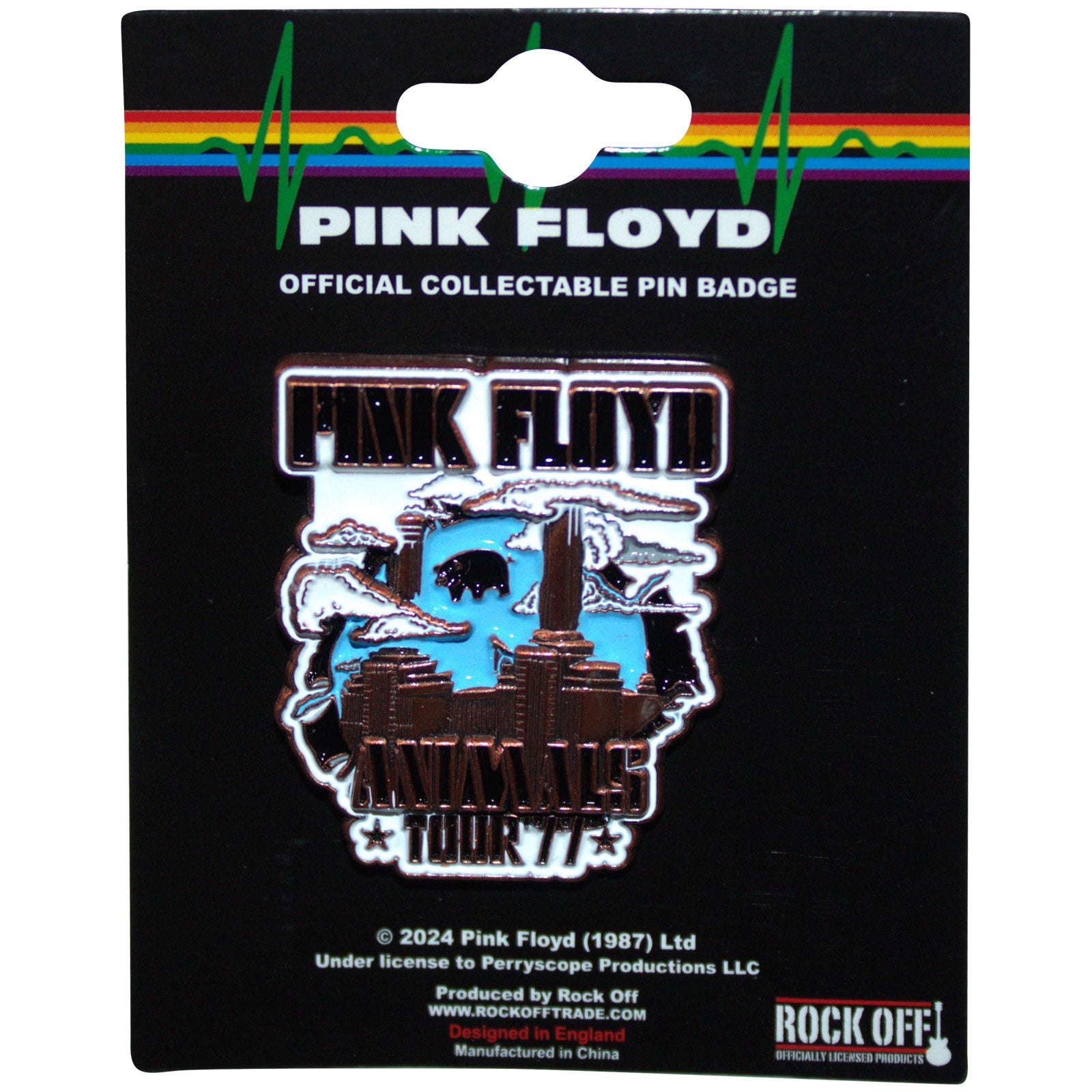 Pink Floyd Pin Badge: Animals Tour '77