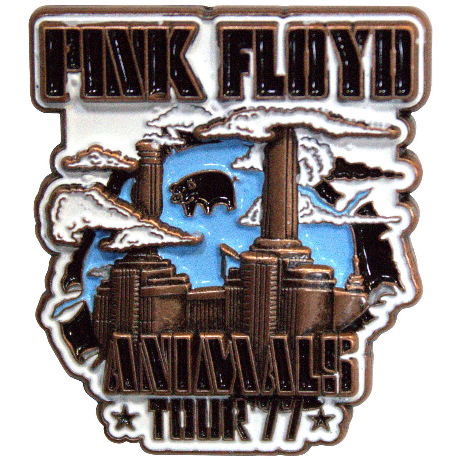 Pink Floyd Pin Badge: Animals Tour '77