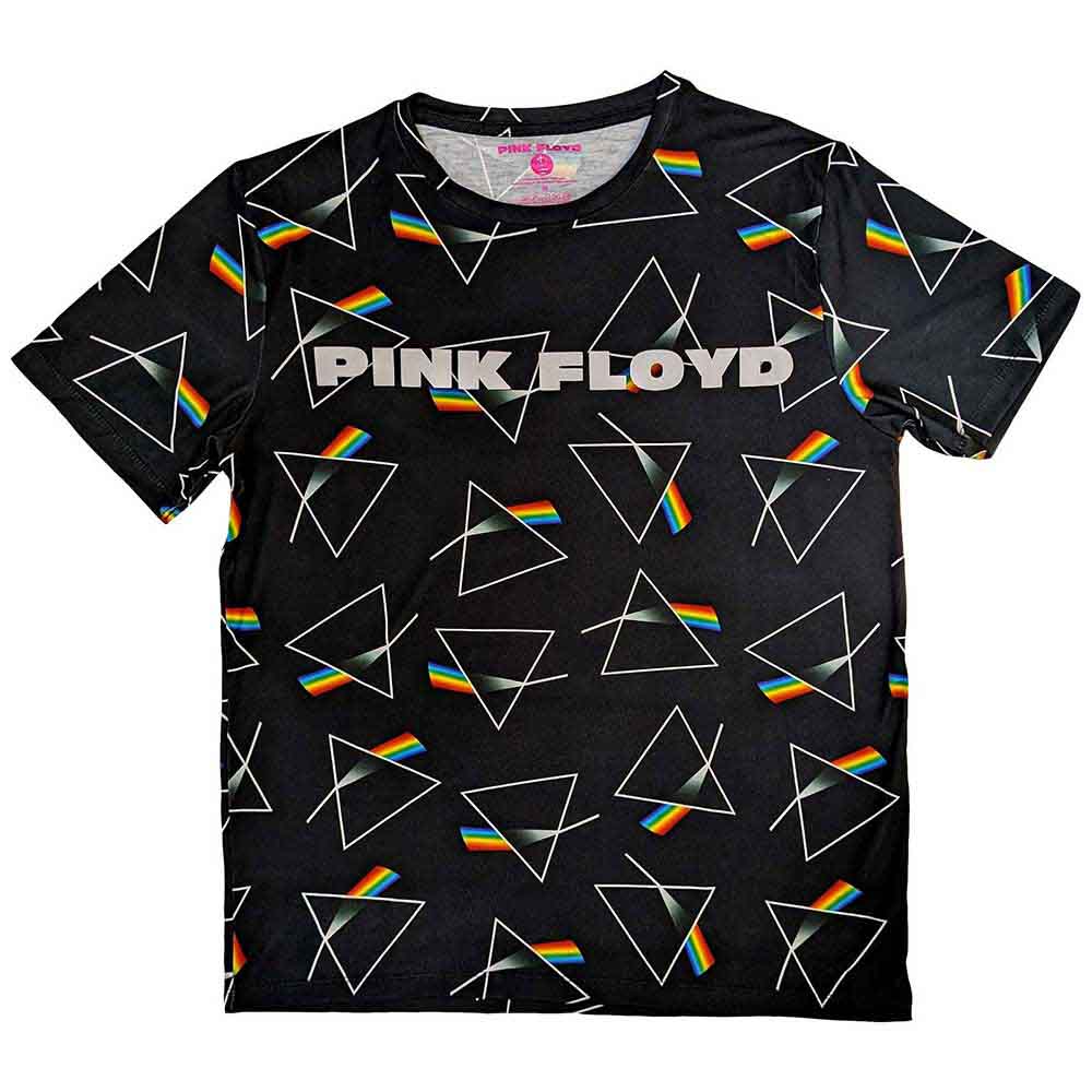 Pink Floyd Unisex Pyjamas: Prism Repeat (Black)
