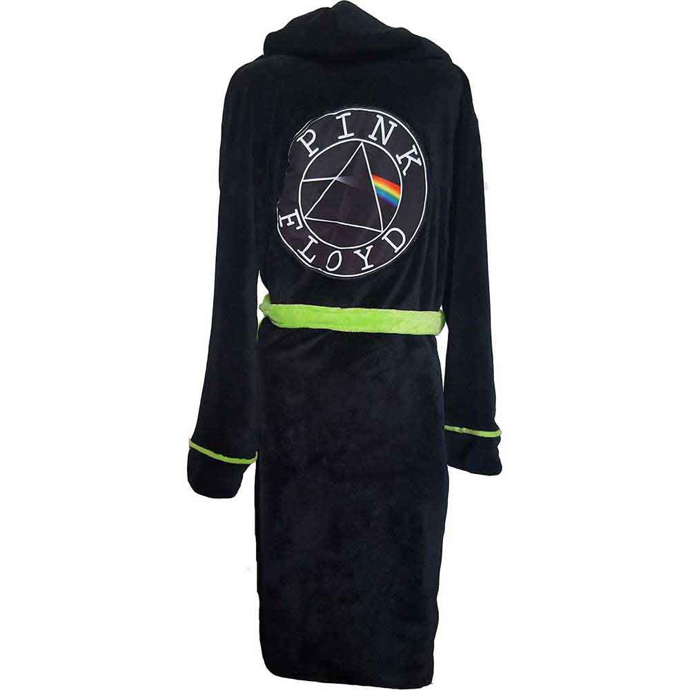 Pink Floyd Unisex Bathrobe: Circle Logo (Black) (Back Print)
