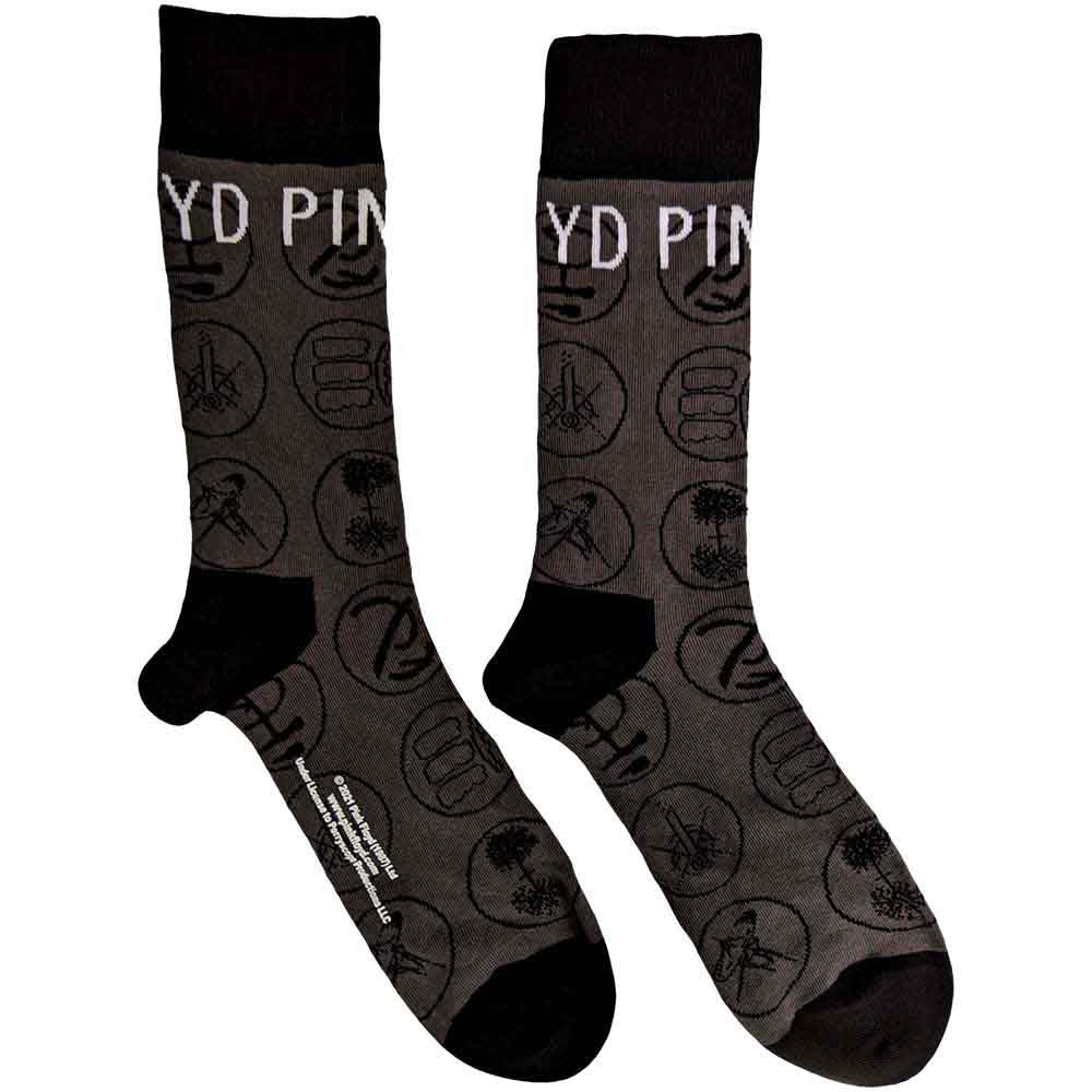 Pink Floyd Unisex Ankle Socks: Later Years (Charcoal Grey) (UK Size 7 - 11)