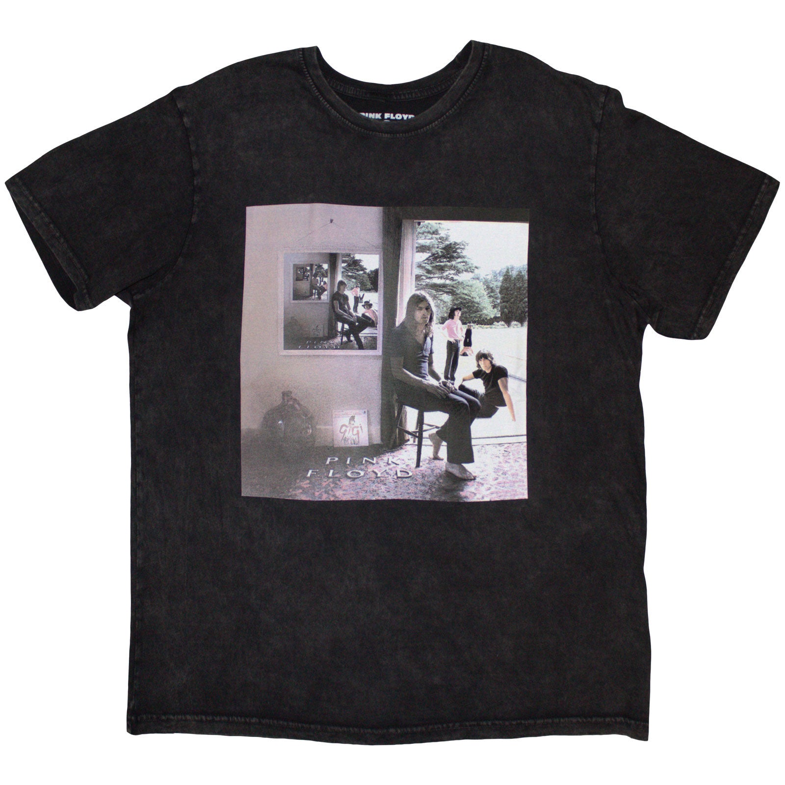 Pink Floyd Unisex Stone Wash T-Shirt: Ummagumma (Black) (Back Print)