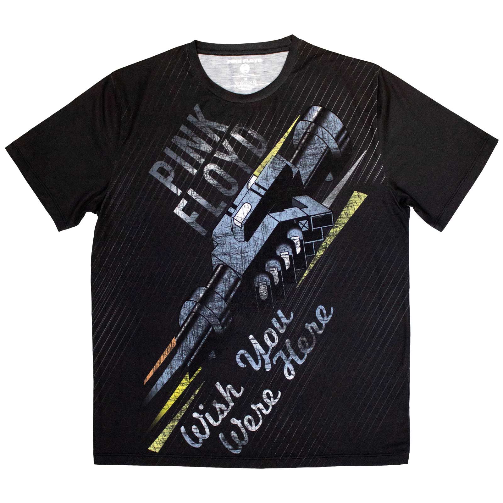 Pink Floyd Unisex Sublimation T-Shirt: Wish You Were Here (Black)