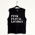 Pink Floyd Unisex Tank T-Shirt: Stencil Logo (Black)