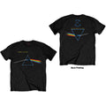 Pink Floyd Unisex T-Shirt: Dark Side of the Moon Flipped (Black) (Back Print)