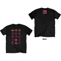 Pink Floyd Unisex T-Shirt: Symbols (Black) (Back Print)