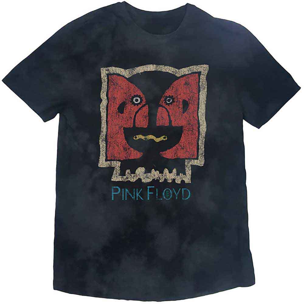 Pink Floyd Unisex T-Shirt: Division Bell Vintage (Dip-Dye On Black) (Wash Collection)
