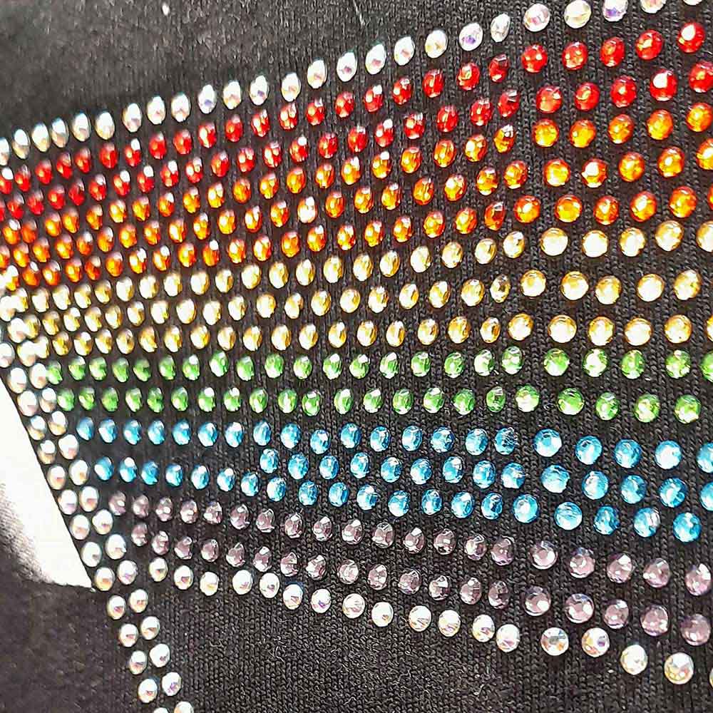 Pink Floyd Ladies T-Shirt: Dark Side of the Moon (Black) (Embellished)