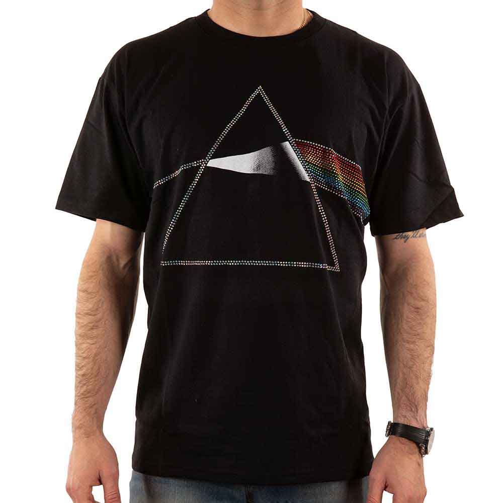 Pink Floyd Unisex T-Shirt: Dark Side of the Moon (Black) (Embellished)