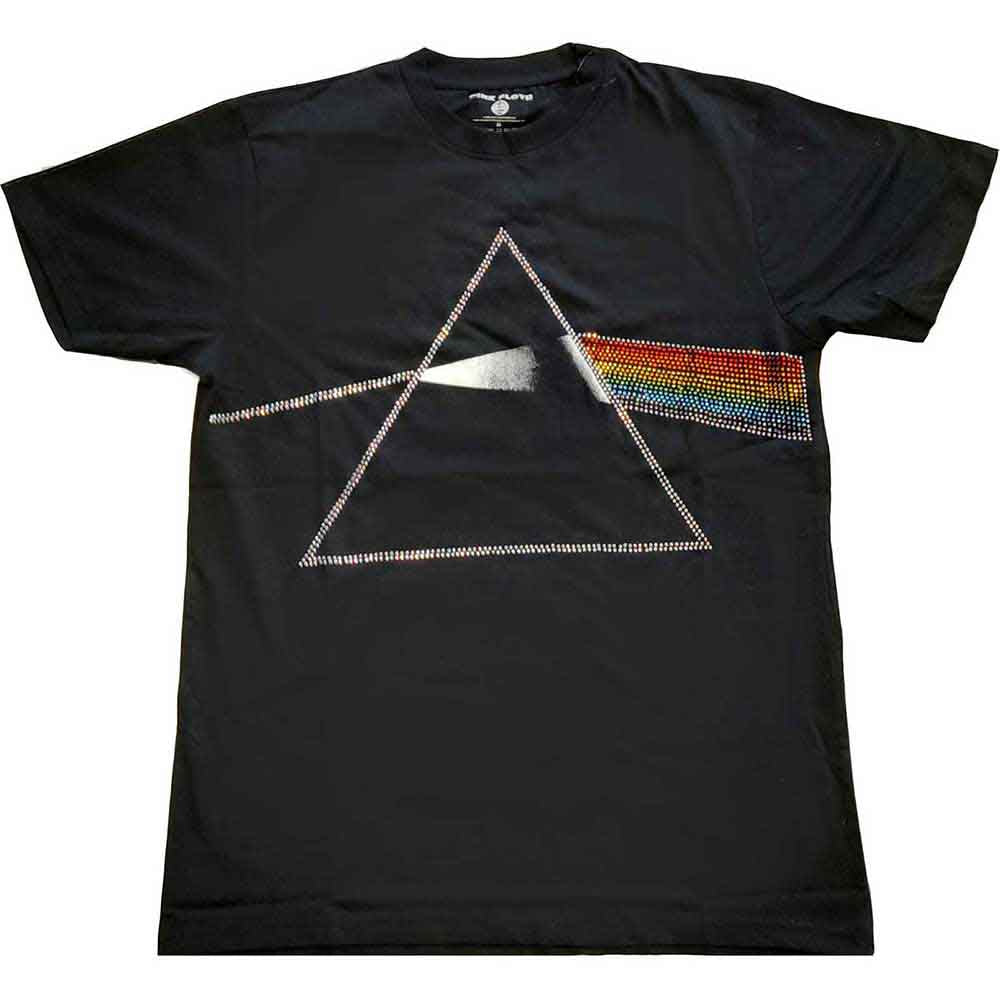 Pink Floyd Unisex T-Shirt: Dark Side of the Moon (Black) (Embellished)