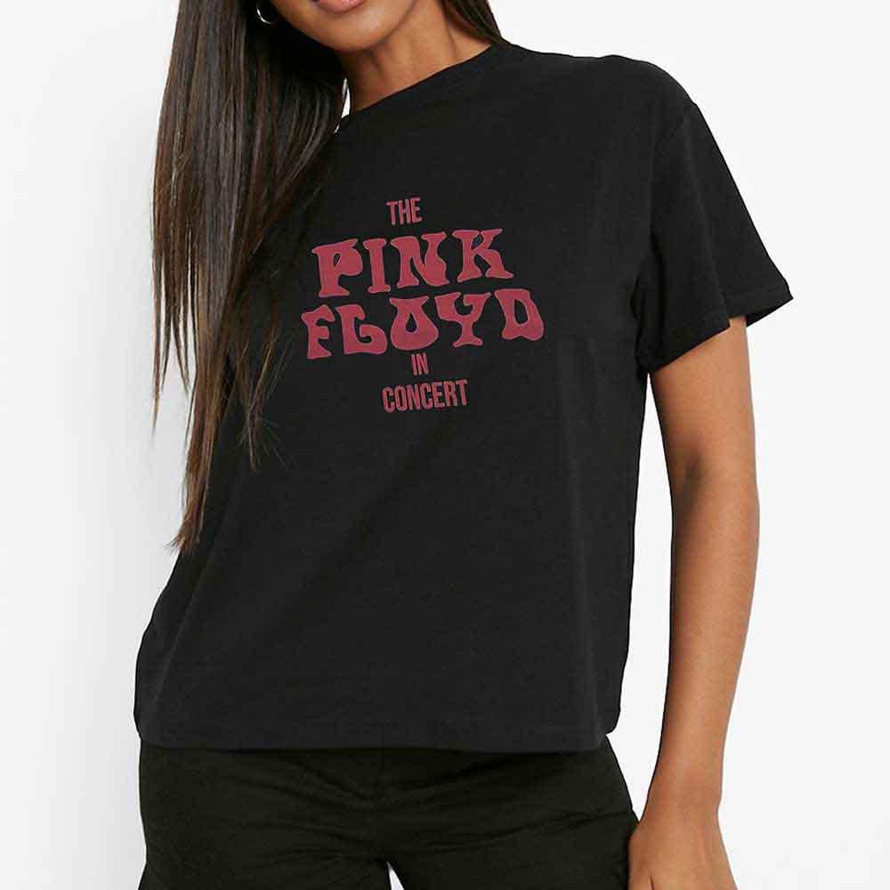 Pink Floyd Unisex T-Shirt: In Concert (Black) (Embellished)