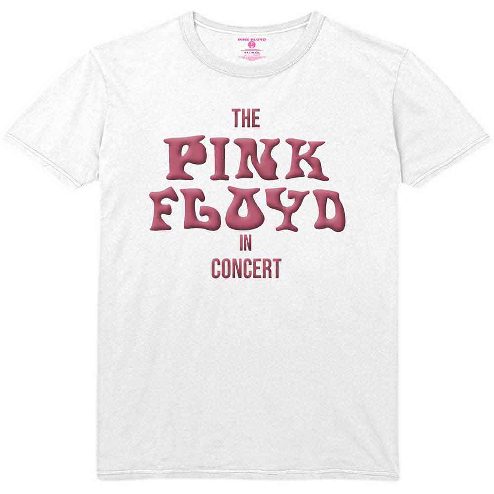 Pink Floyd Unisex T-Shirt: In Concert (White) (Embellished)
