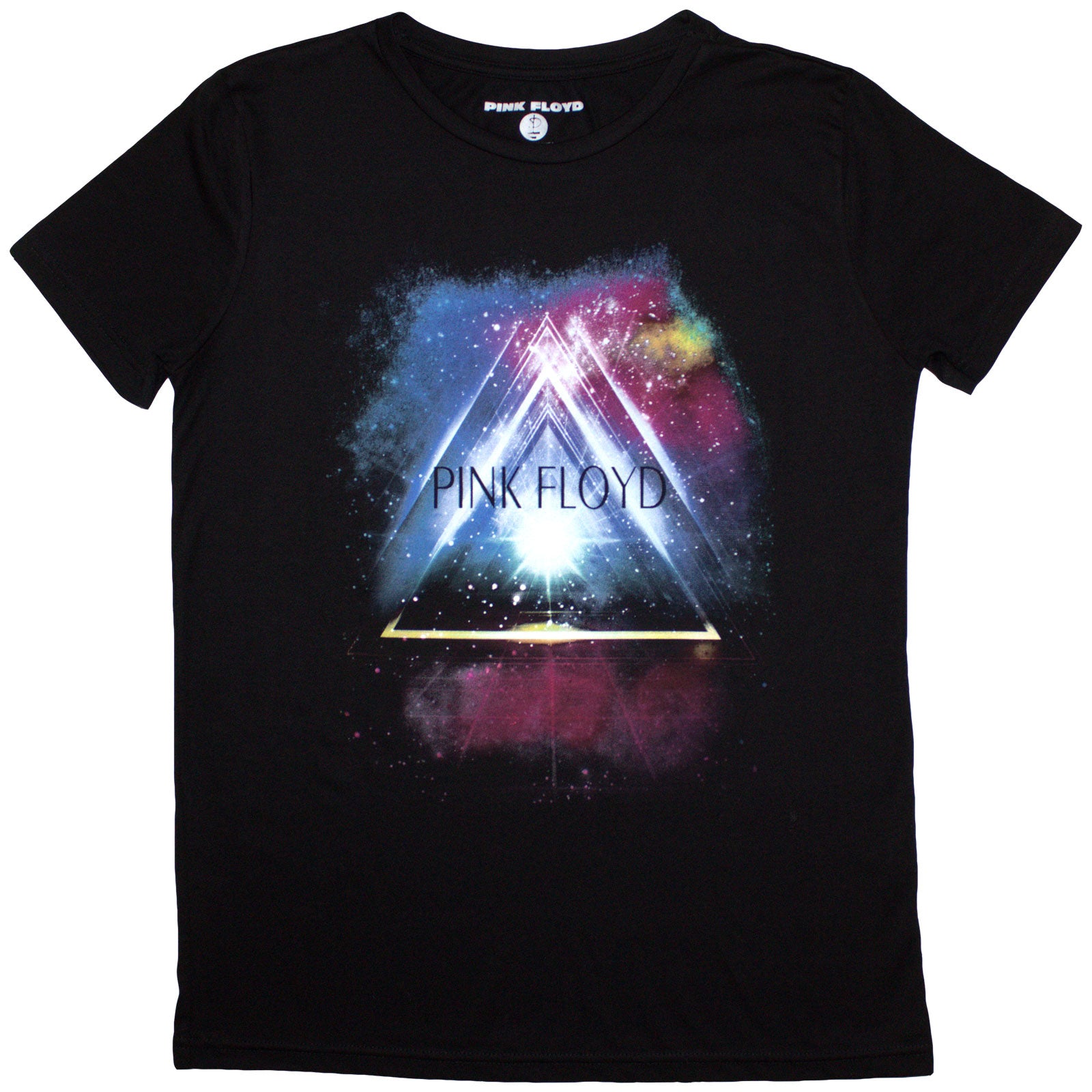 Pink Floyd Ladies T-Shirt: Space Prism (Black)