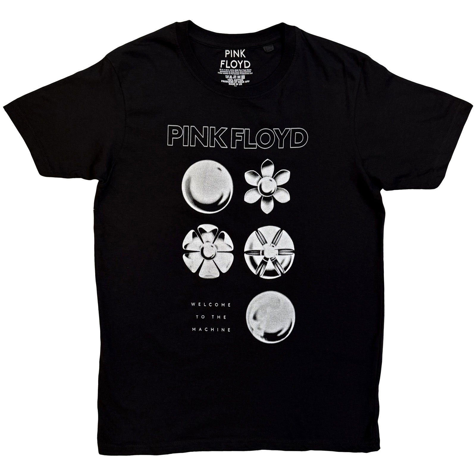 Pink Floyd Unisex T-Shirt: Flowers (Black)