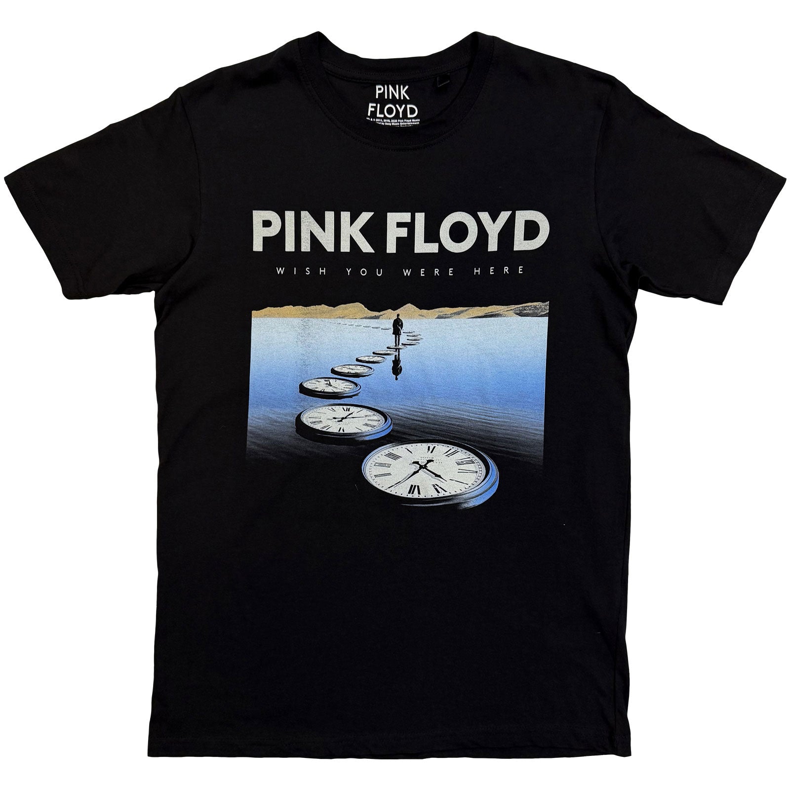 Pink Floyd Unisex T-Shirt: Clocks (Black)