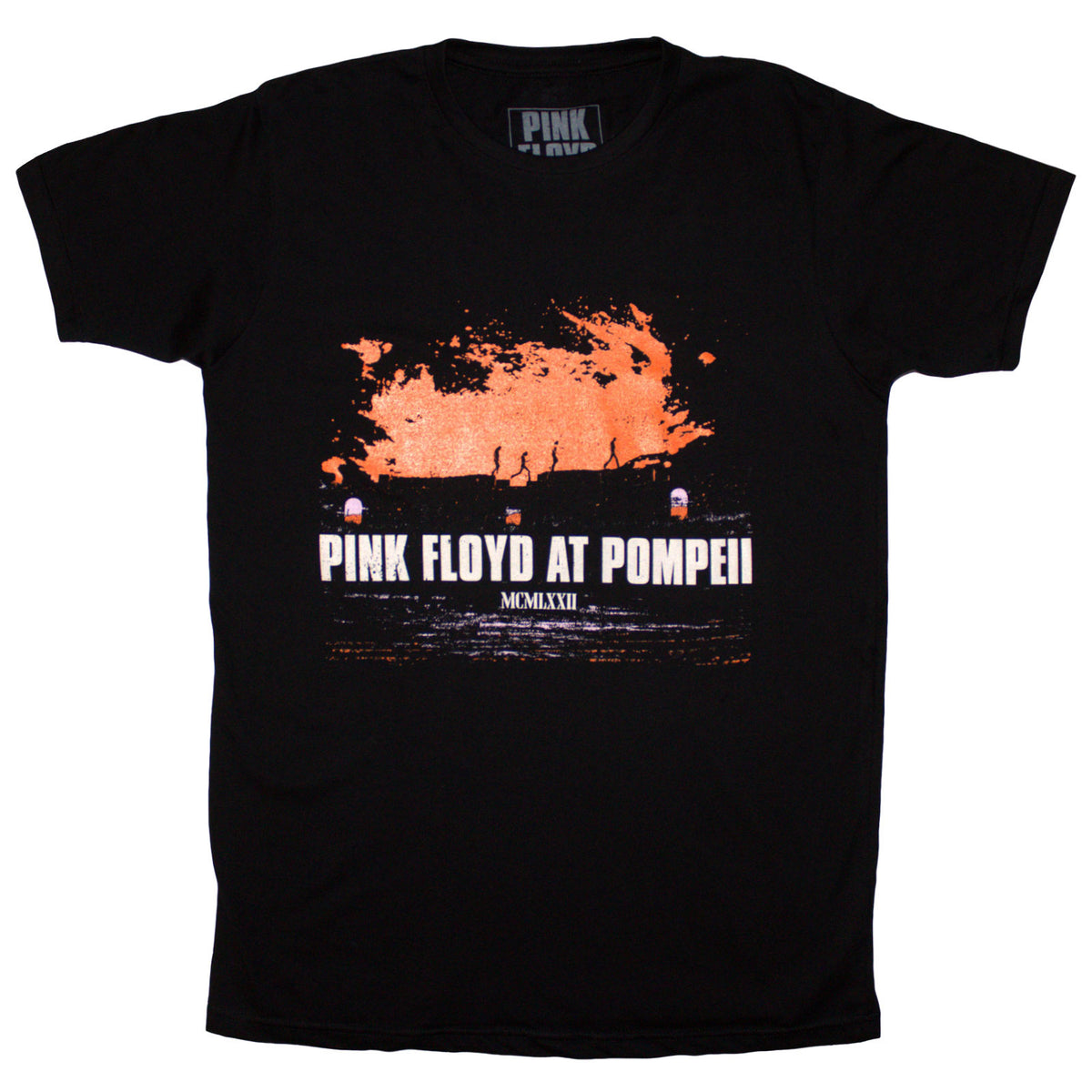 Pink Floyd Unisex T-Shirt: Pompeii Orange (Black)