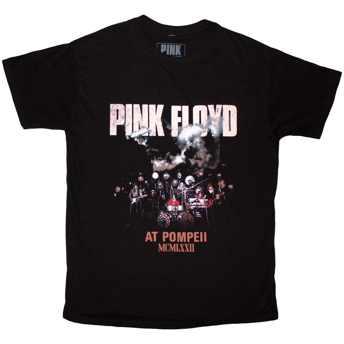 Pink Floyd Unisex T-Shirt: Pompeii Live Photo (Black)