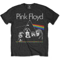 Pink Floyd Unisex T-Shirt: Dark Side of the Moon Band & Pulse (Charcoal Grey)