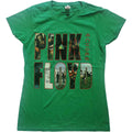 Pink Floyd Ladies T-Shirt: Echoes Album Montage (Green)
