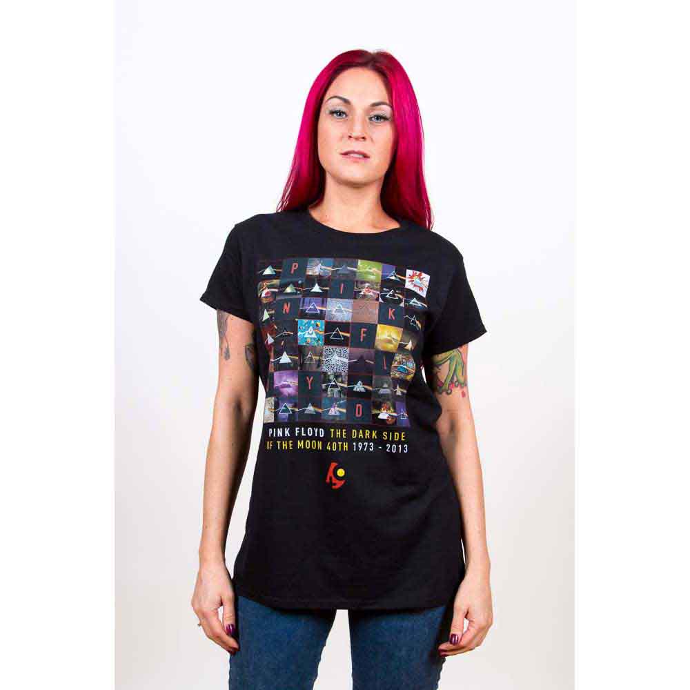 Pink Floyd Ladies T-Shirt: Dark Side of the Moon (Black)