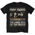 Pink Floyd Unisex T-Shirt: Vintage Stripes (Black)