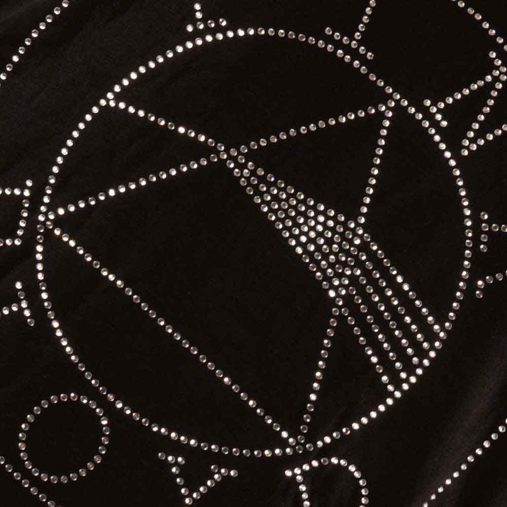 Pink Floyd Unisex T-Shirt: Circle Logo (Black) (Embellished)