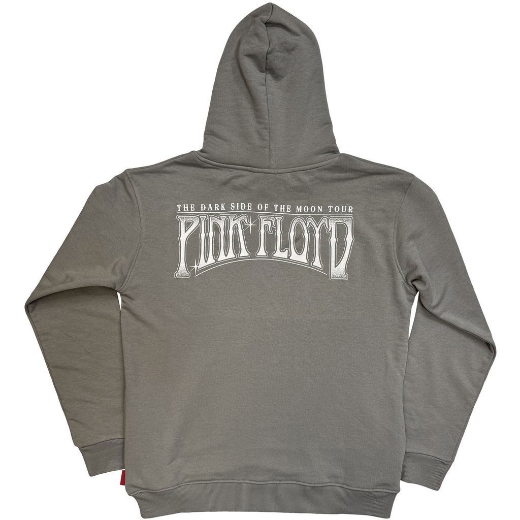 Pink Floyd Unisex Unplugged Pullover Hoodie: Carnegie Hall Poster (Grey) (Back Print)