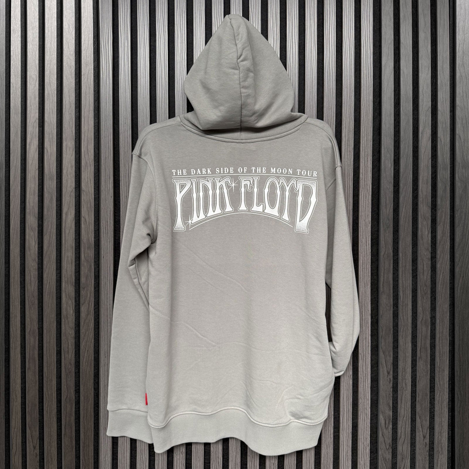 Pink Floyd Unisex Unplugged Pullover Hoodie: Carnegie Hall Poster (Grey) (Back Print)