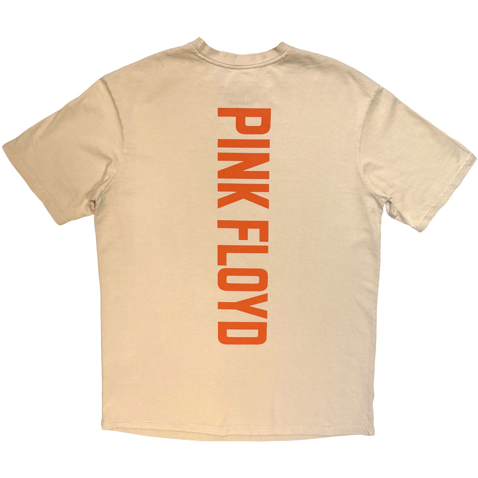 Pink Floyd Unisex Unplugged T-Shirt: Pompeii Circle Wash (Sand) (Back Print)
