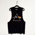 Pink Floyd Unisex Vest T-Shirt: Dark Side of the Moon Album (Black)