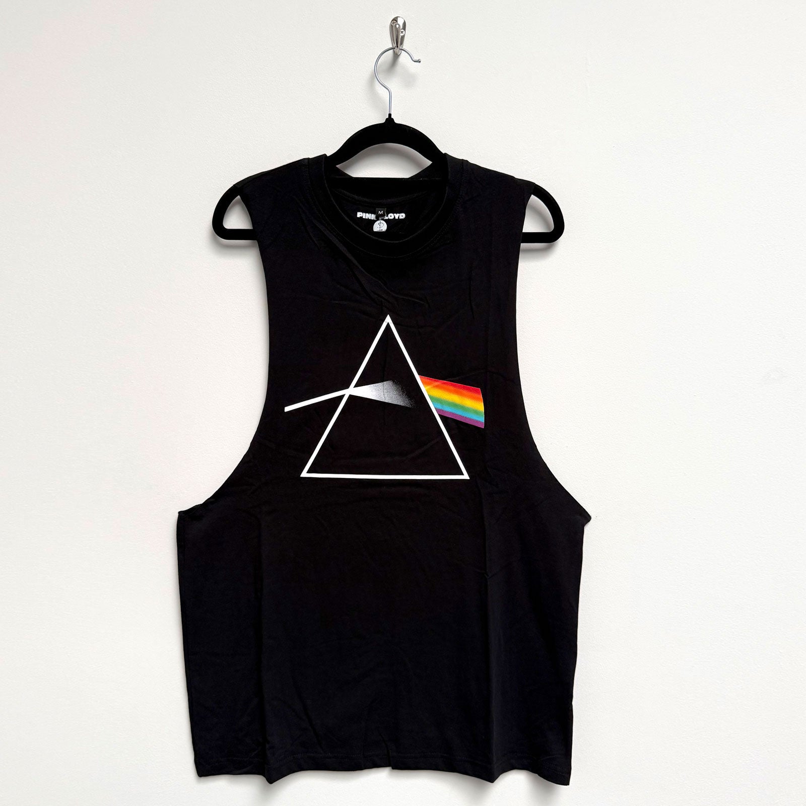 Pink Floyd Unisex Vest T-Shirt: Dark Side of the Moon Album (Black)