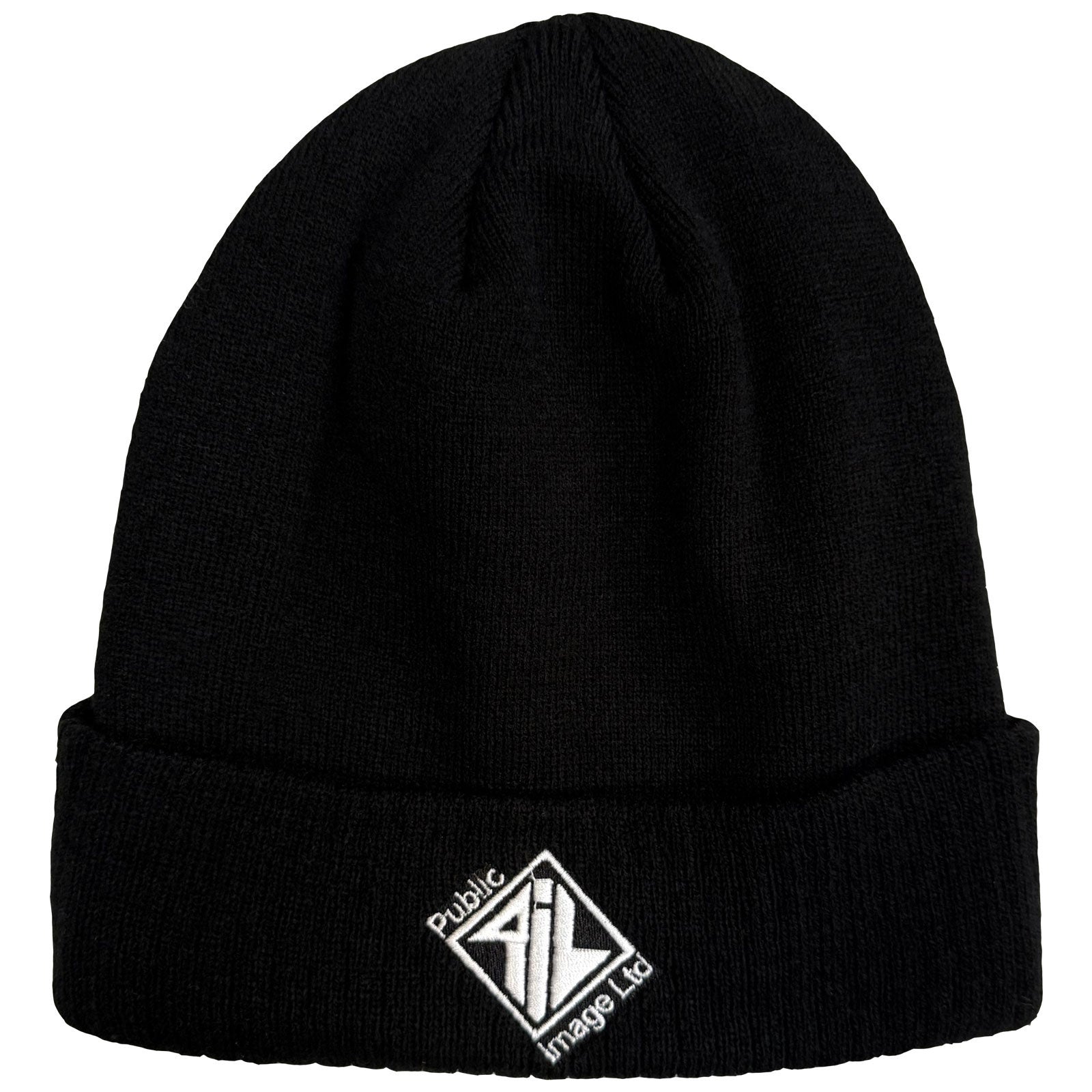 PIL (Public Image Ltd) Unisex Beanie Hat: Diamond Logo & Text (Black)