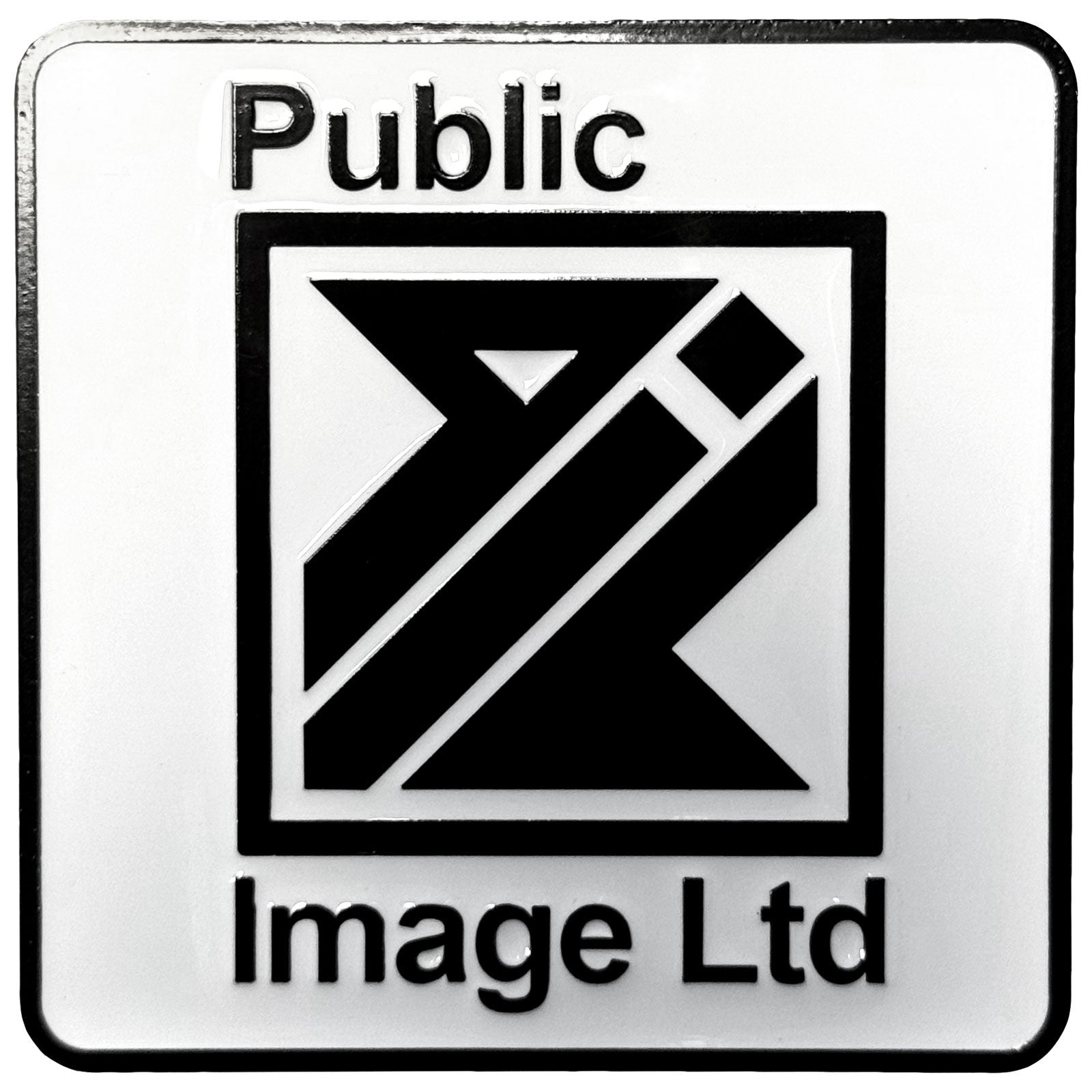 PIL (Public Image Ltd) Premium Fridge Magnet: New Logo Black & White