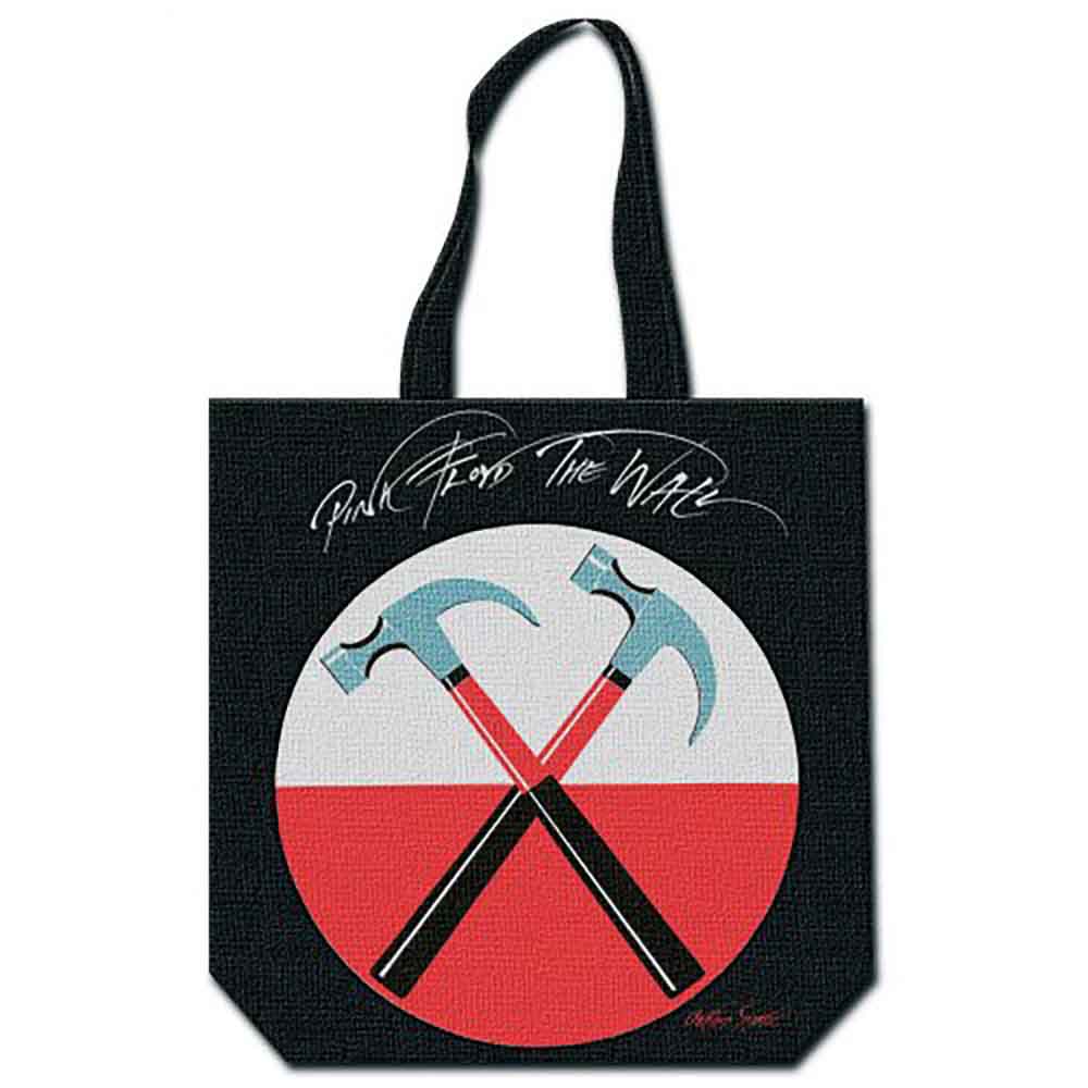 Pink Floyd Cotton Tote Bag: Hammers (Multicolour) (Back Print)