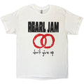 Pearl Jam Unisex T-Shirt: Don't Give Up (White)