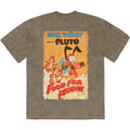 Disney Unisex Stone Wash T-Shirt: Pluto Food For Feudin' (Green)