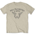 Paul McCartney Unisex T-Shirt: Wings Logo (Natural)