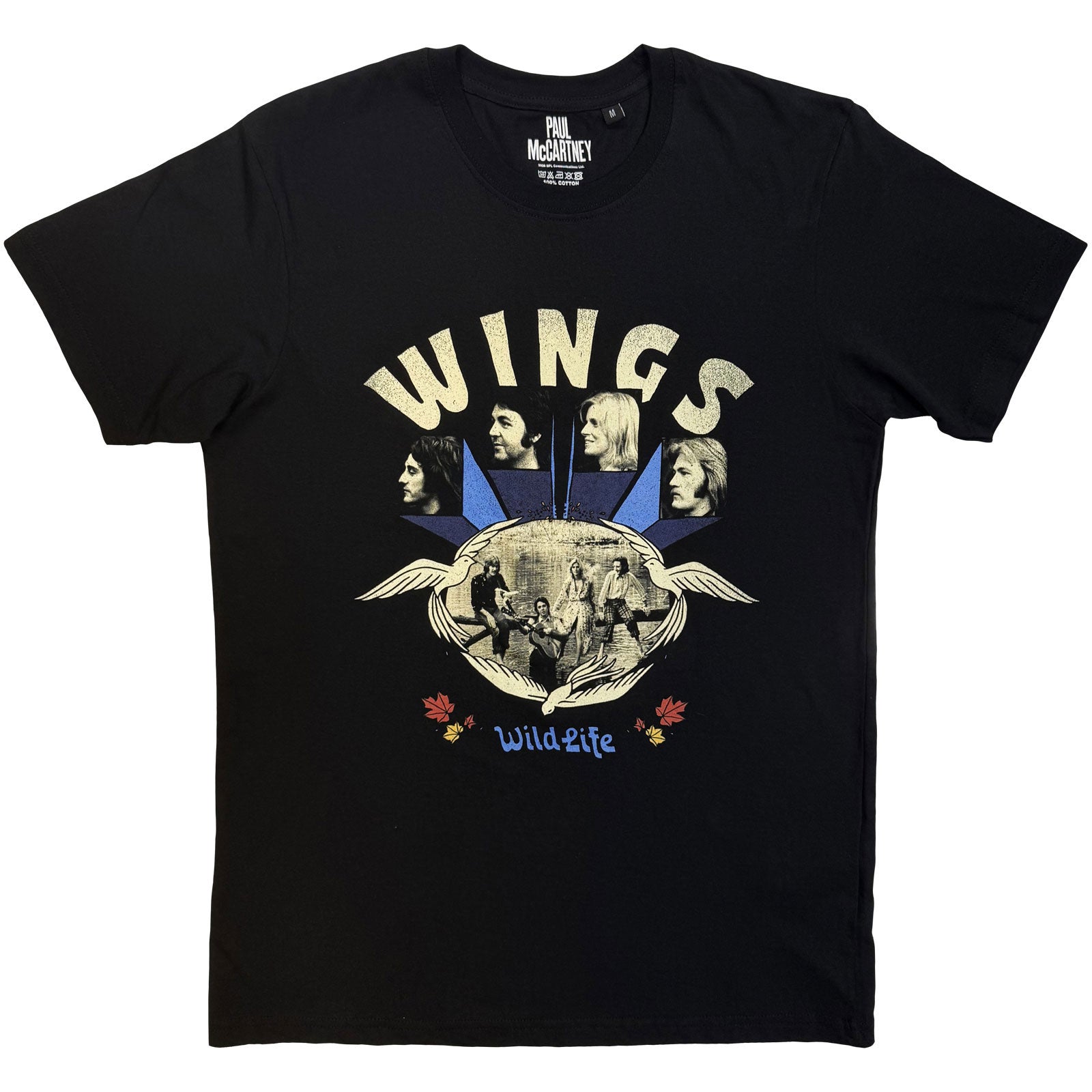 Paul McCartney Unisex T-Shirt : Wildlife (Black)