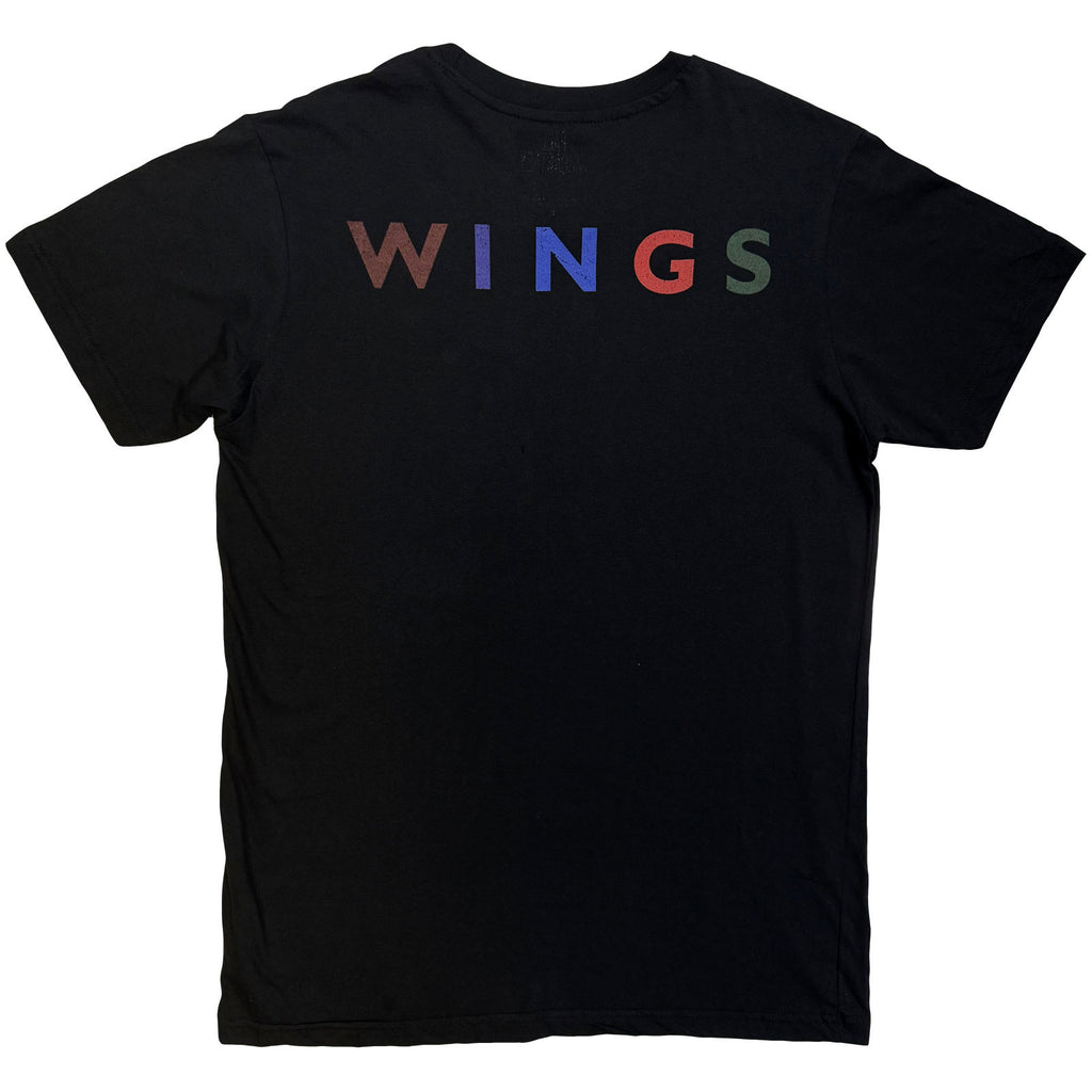 Paul McCartney Unisex T-Shirt : London Town (Black) (Back Print)
