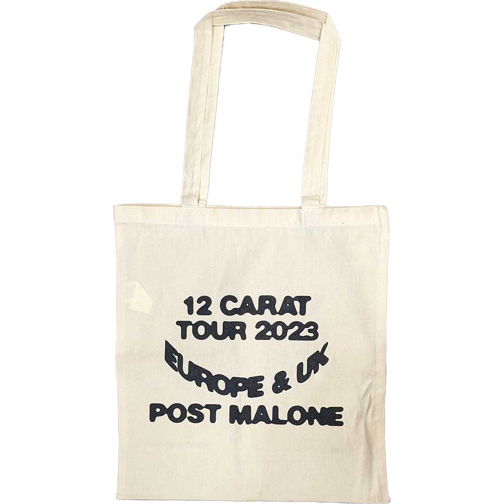 Post Malone  Cotton Tote Bag: Spotlight 2023 Tour (Natural) (Back Print & Ex-Tour)