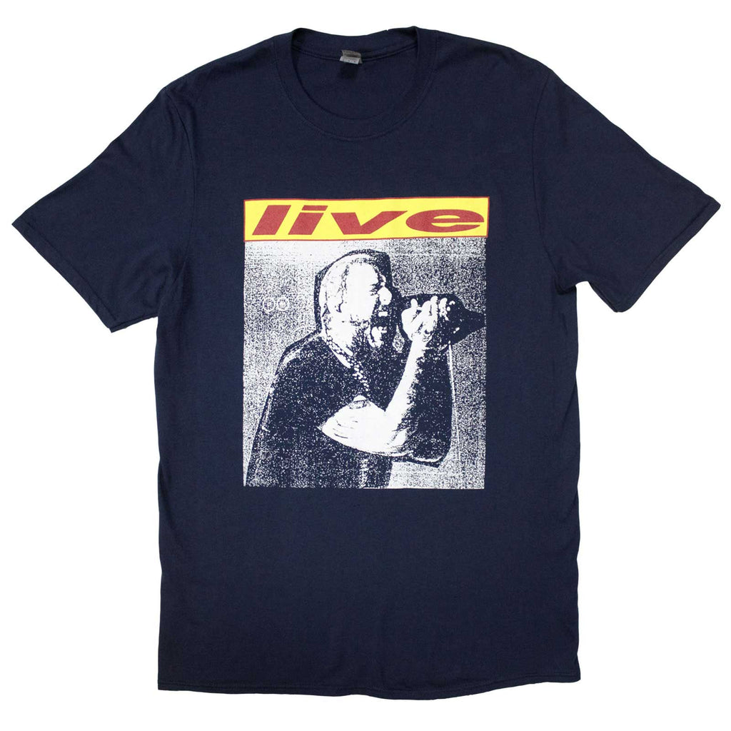 Post Malone Unisex T-Shirt: Live In Concert (Navy Blue) (Back Print & Ex-Tour)
